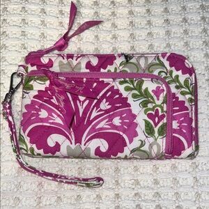 VERA BRADLEY, JULEP TULIP Small Wristlet Wallet 4.5" x 7" RARE RETIRED